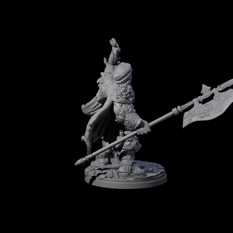 Bearded Tiefling Necromancer Miniature for Dungeons and Dragons, Pathfinder or other TTRPGs