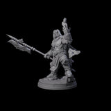 Bearded Tiefling Necromancer Miniature for Dungeons and Dragons, Pathfinder or other TTRPGs