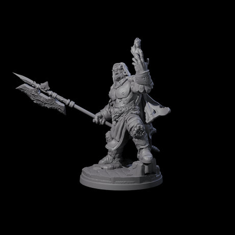 Bearded Tiefling Necromancer Miniature for Dungeons and Dragons, Pathfinder or other TTRPGs