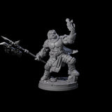 Bearded Tiefling Necromancer Miniature for Dungeons and Dragons, Pathfinder or other TTRPGs