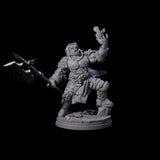 Bearded Tiefling Necromancer Miniature for Dungeons and Dragons, Pathfinder or other TTRPGs