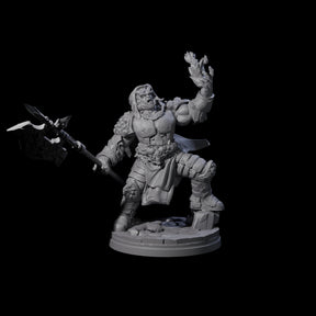 Bearded Tiefling Necromancer Miniature for Dungeons and Dragons, Pathfinder or other TTRPGs
