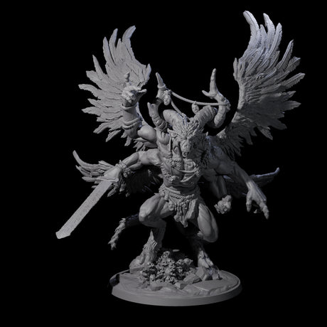 Beastman Balor Miniature for Dungeons and Dragons, Pathfinder or other TTRPGs