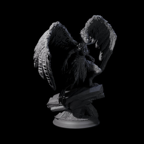Beautiful Harpy Miniature for Dungeons and Dragons, Pathfinder or other TTRPGs