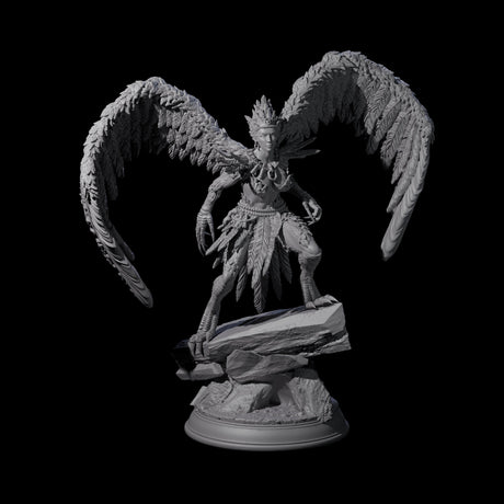 Beautiful Harpy Miniature for Dungeons and Dragons, Pathfinder or other TTRPGs