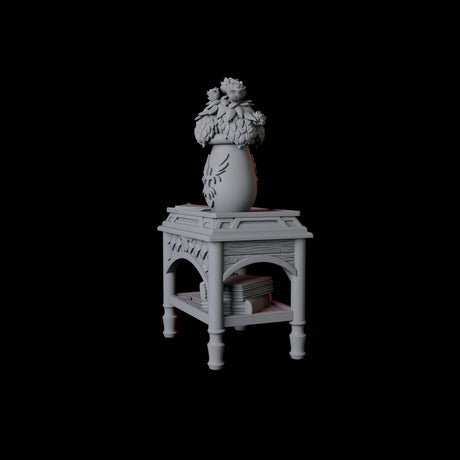 Bedside Table Miniature for Dungeons and Dragons, Pathfinder or other TTRPGs