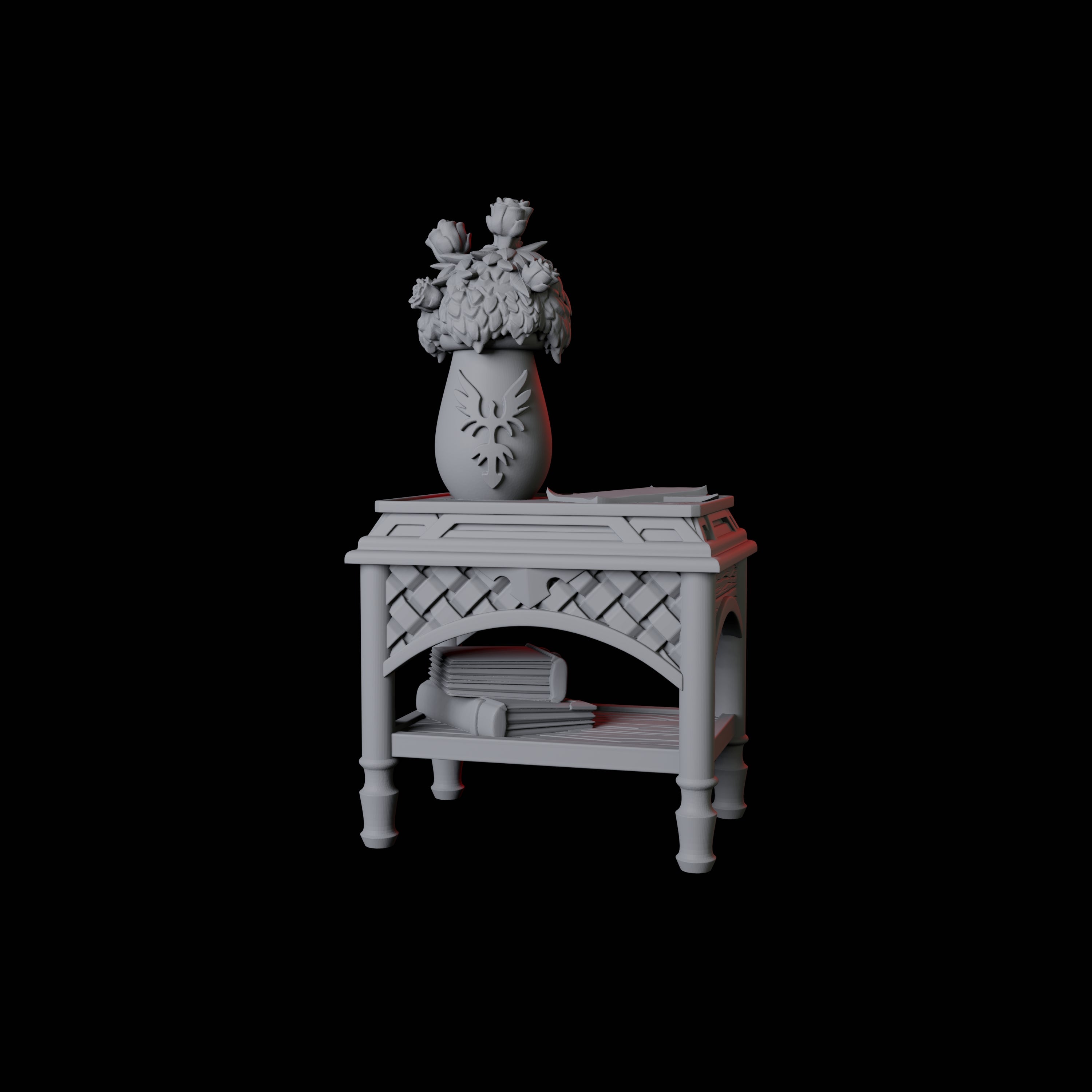 Bedside Table Miniature for Dungeons and Dragons, Pathfinder or other TTRPGs
