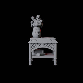 Bedside Table Miniature for Dungeons and Dragons, Pathfinder or other TTRPGs