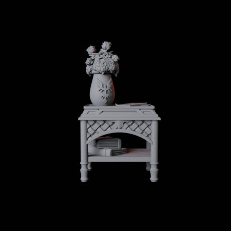 Bedside Table Miniature for Dungeons and Dragons, Pathfinder or other TTRPGs