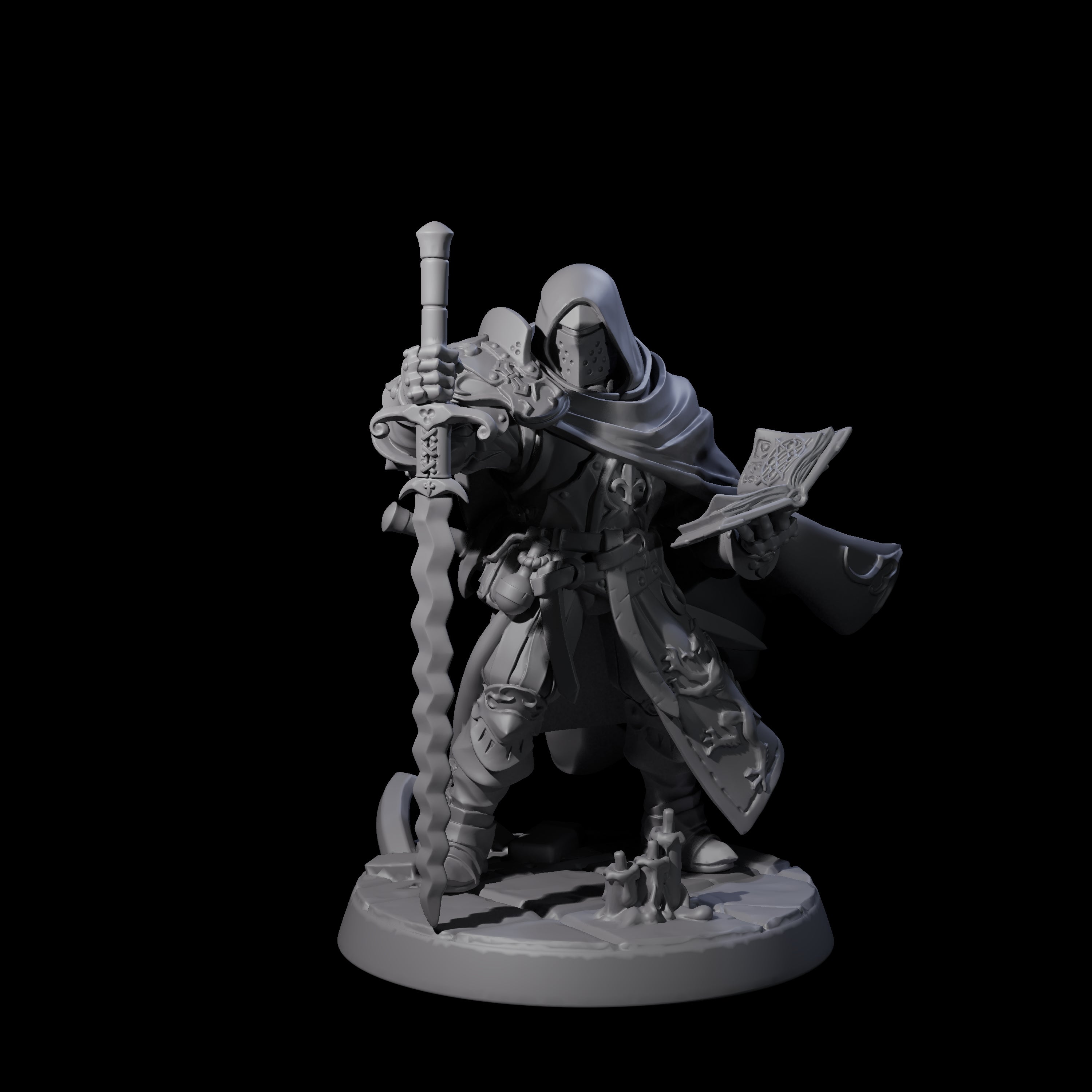 Beefy Paladin Sorcerer Miniature for Dungeons and Dragons, Pathfinder or other TTRPGs