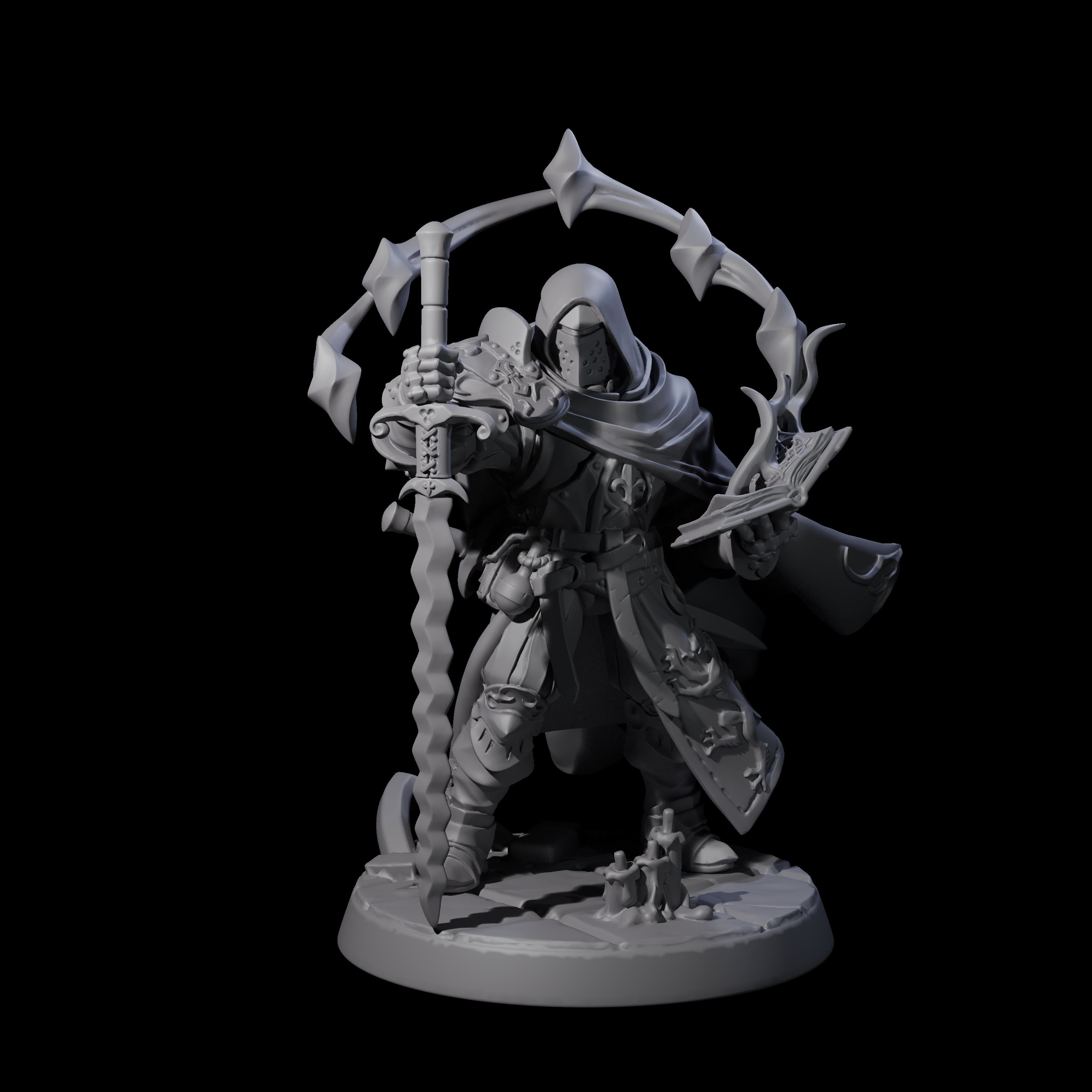 Beefy Paladin Sorcerer Miniature for Dungeons and Dragons, Pathfinder or other TTRPGs