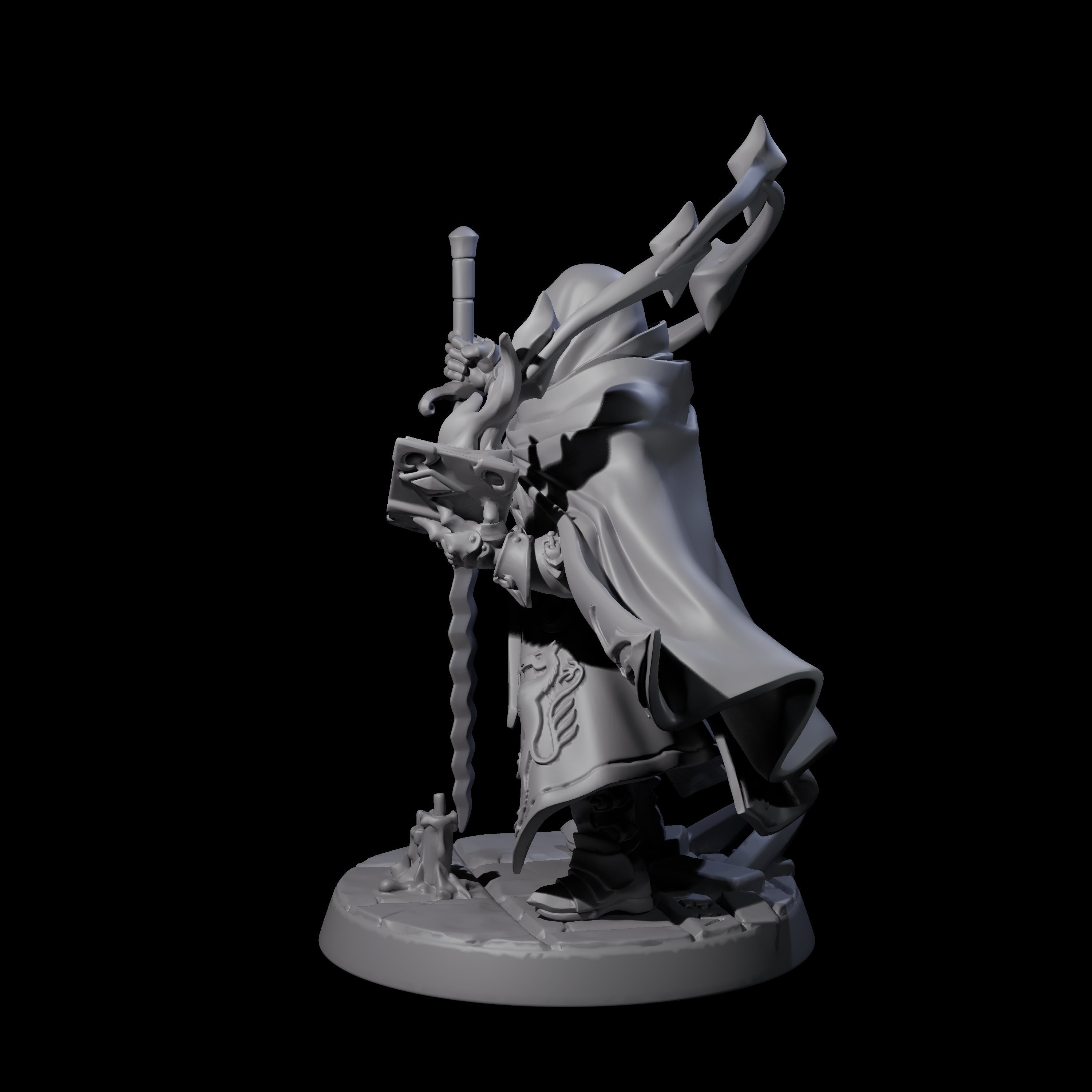 Beefy Paladin Sorcerer Miniature for Dungeons and Dragons, Pathfinder or other TTRPGs