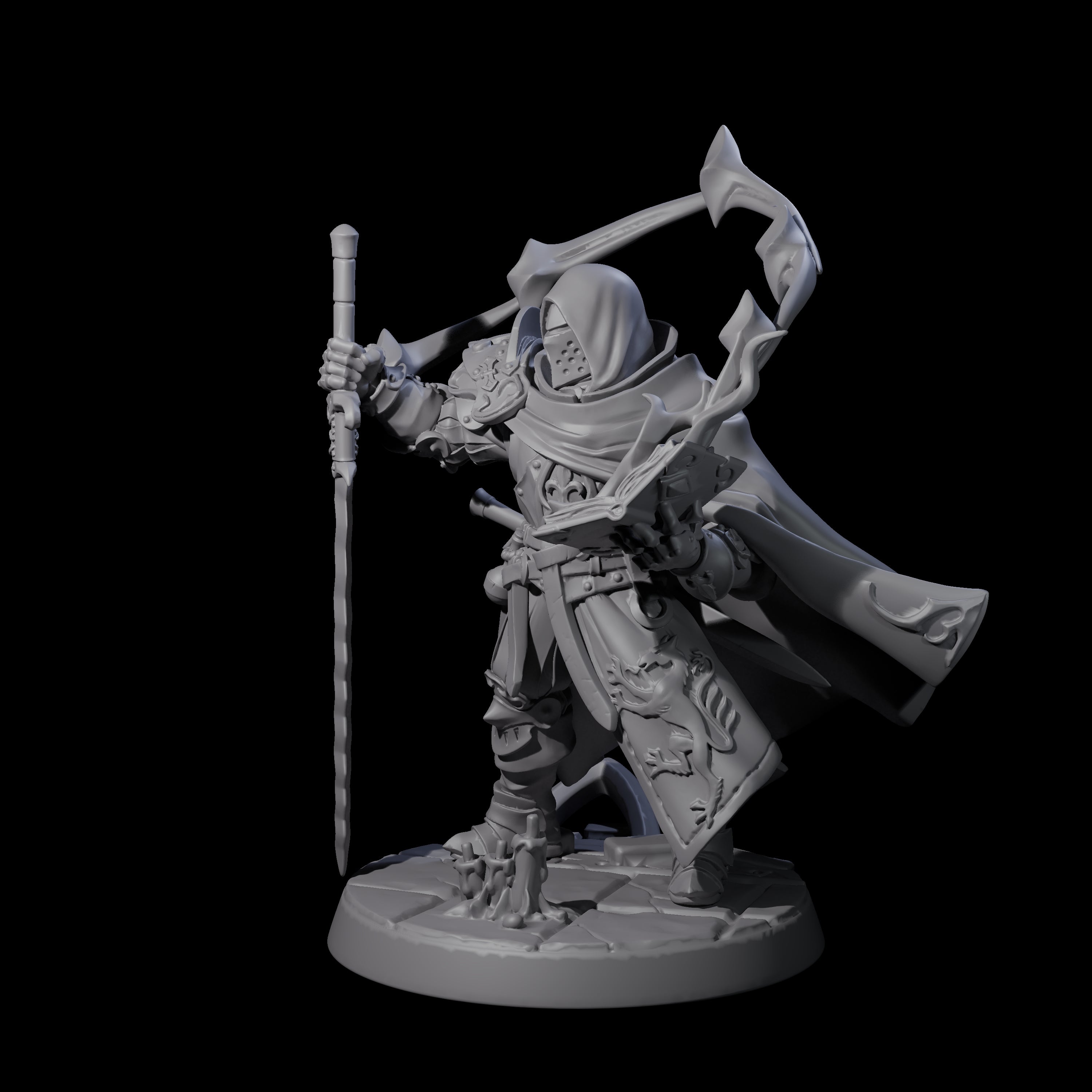 Beefy Paladin Sorcerer Miniature for Dungeons and Dragons, Pathfinder or other TTRPGs