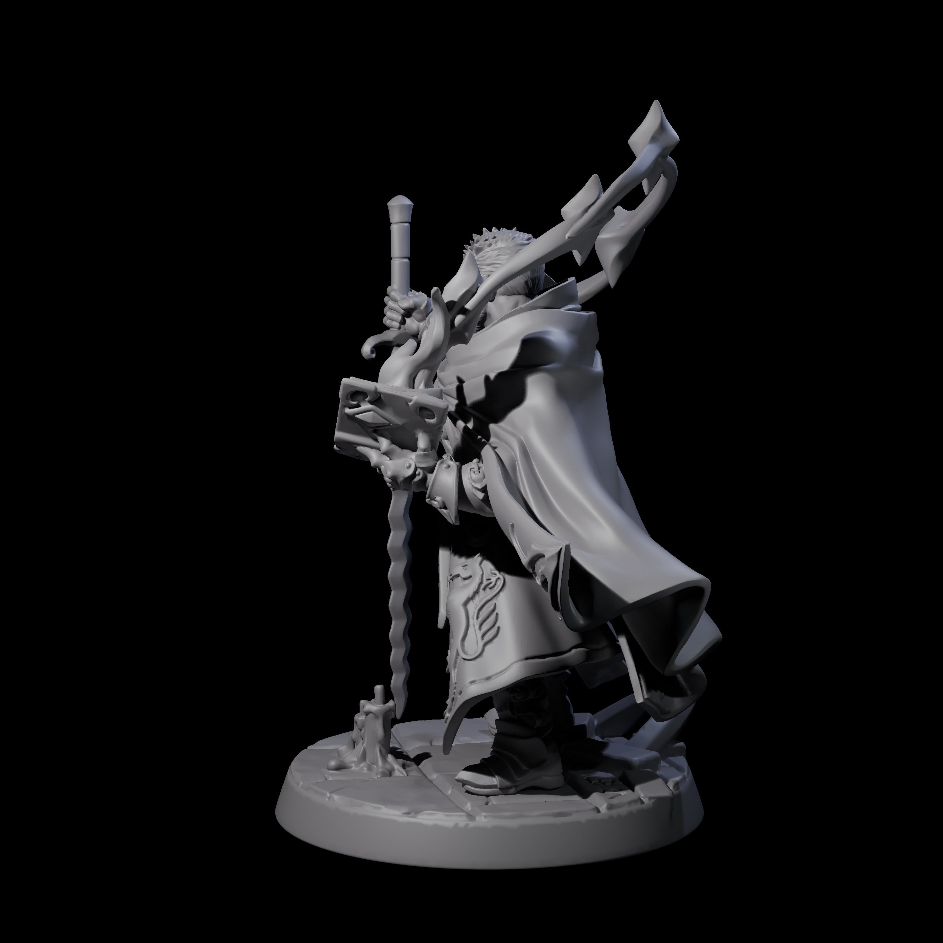 Beefy Paladin Sorcerer Miniature for Dungeons and Dragons, Pathfinder or other TTRPGs