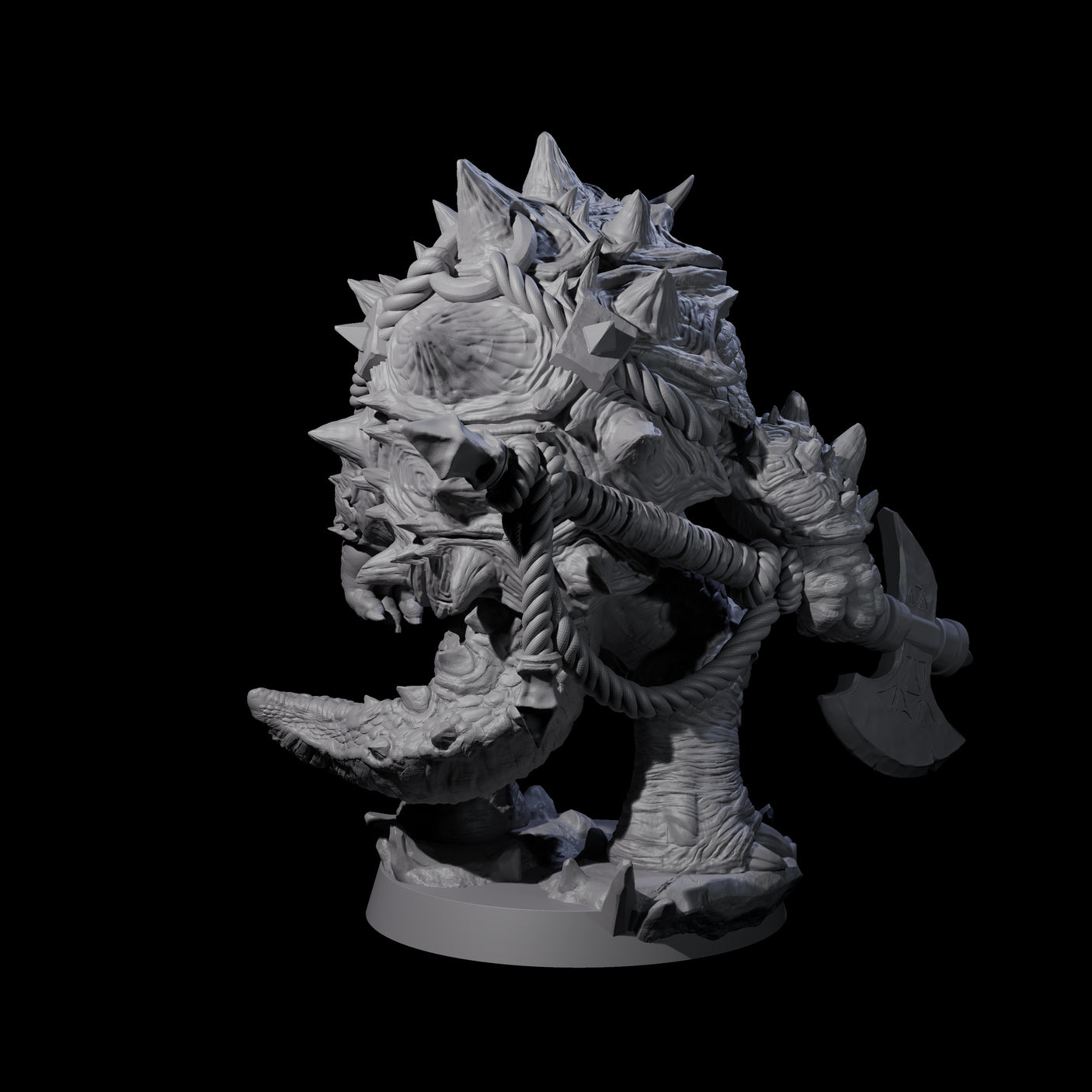 Beefy Tortle Warrior A Miniature for Dungeons and Dragons, Pathfinder or other TTRPGs
