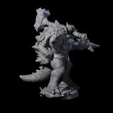 Beefy Tortle Warrior C Miniature for Dungeons and Dragons, Pathfinder or other TTRPGs