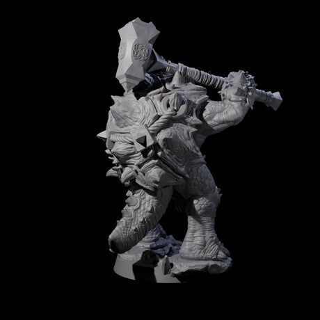 Beefy Tortle Warrior C Miniature for Dungeons and Dragons, Pathfinder or other TTRPGs