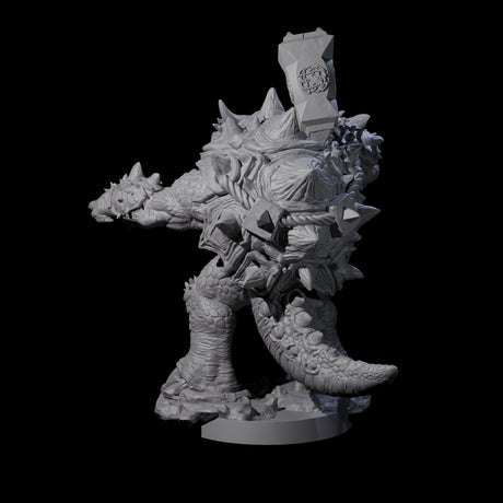 Beefy Tortle Warrior C Miniature for Dungeons and Dragons, Pathfinder or other TTRPGs
