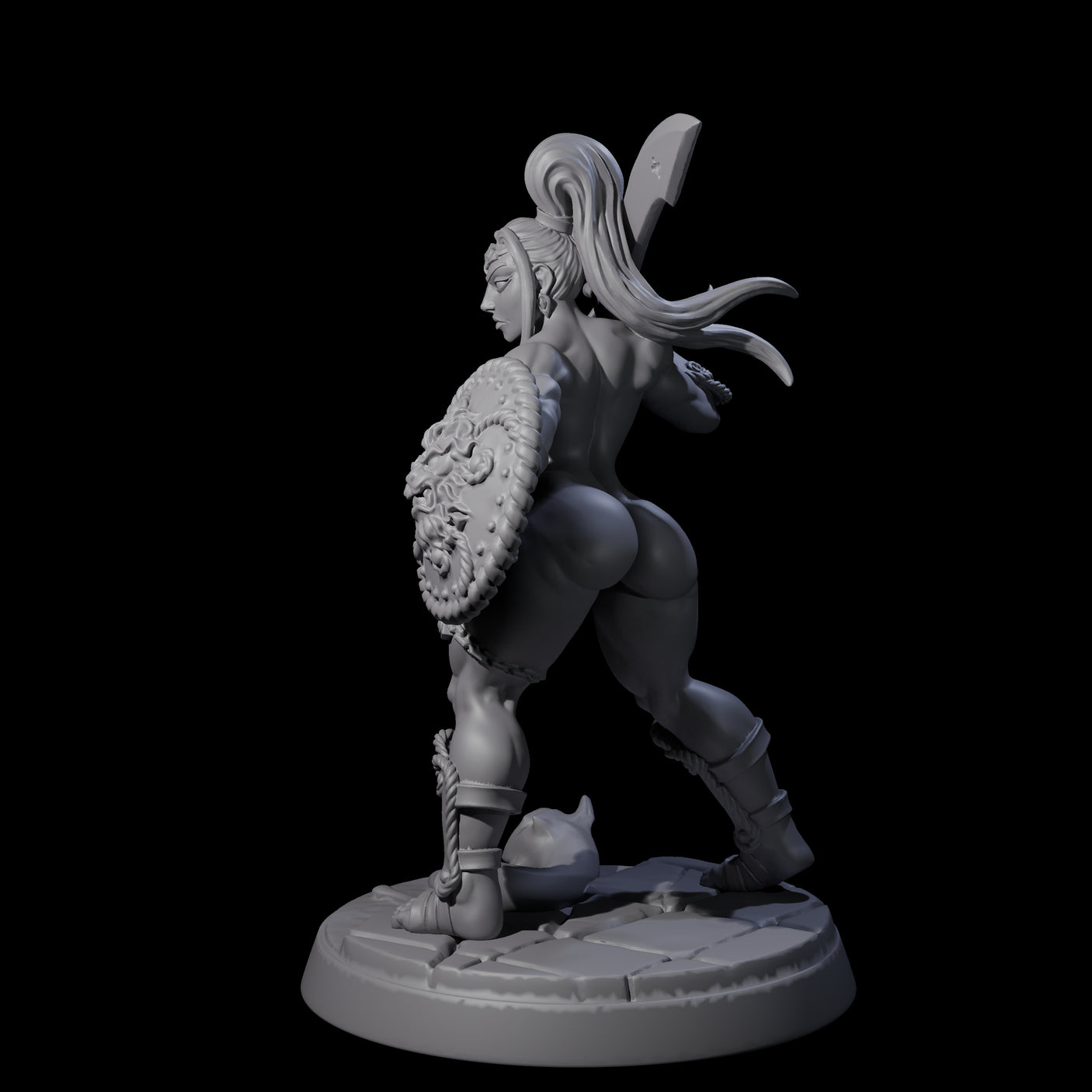 Beholder Slayer Pinup Miniature for Dungeons and Dragons, Pathfinder or other TTRPGs
