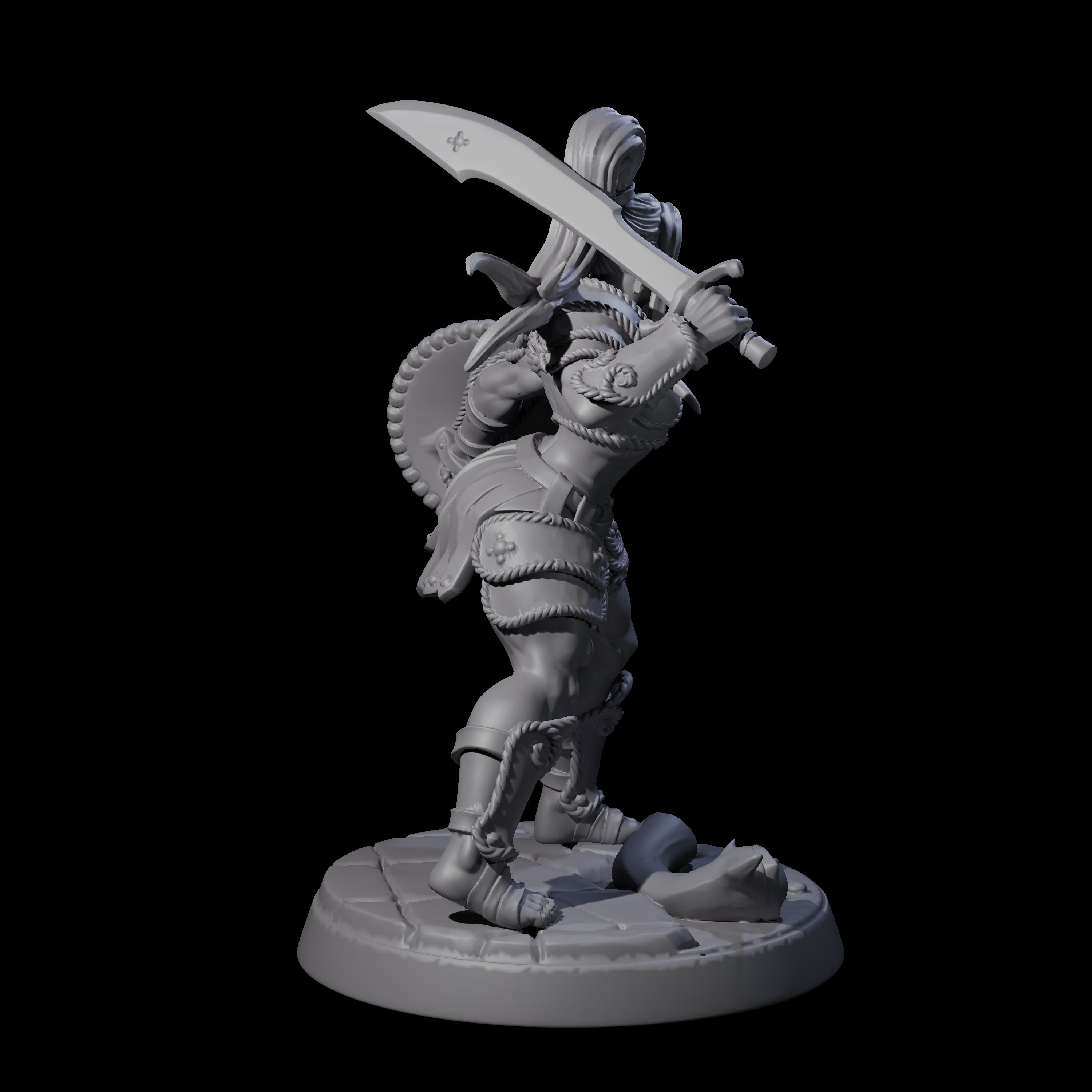 Beholder Slayer Pinup Miniature for Dungeons and Dragons, Pathfinder or other TTRPGs