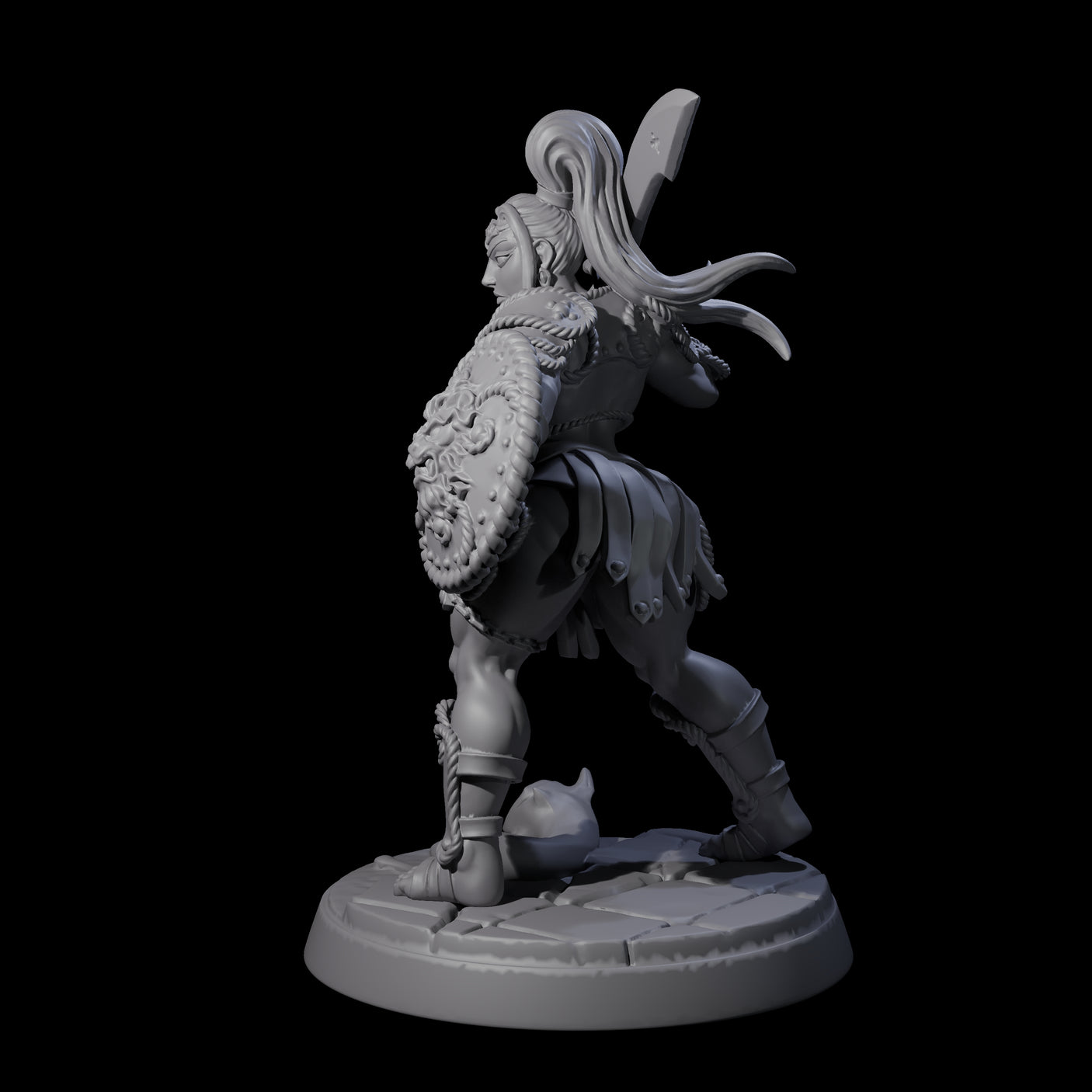 Beholder Slayer Pinup Miniature for Dungeons and Dragons, Pathfinder or other TTRPGs