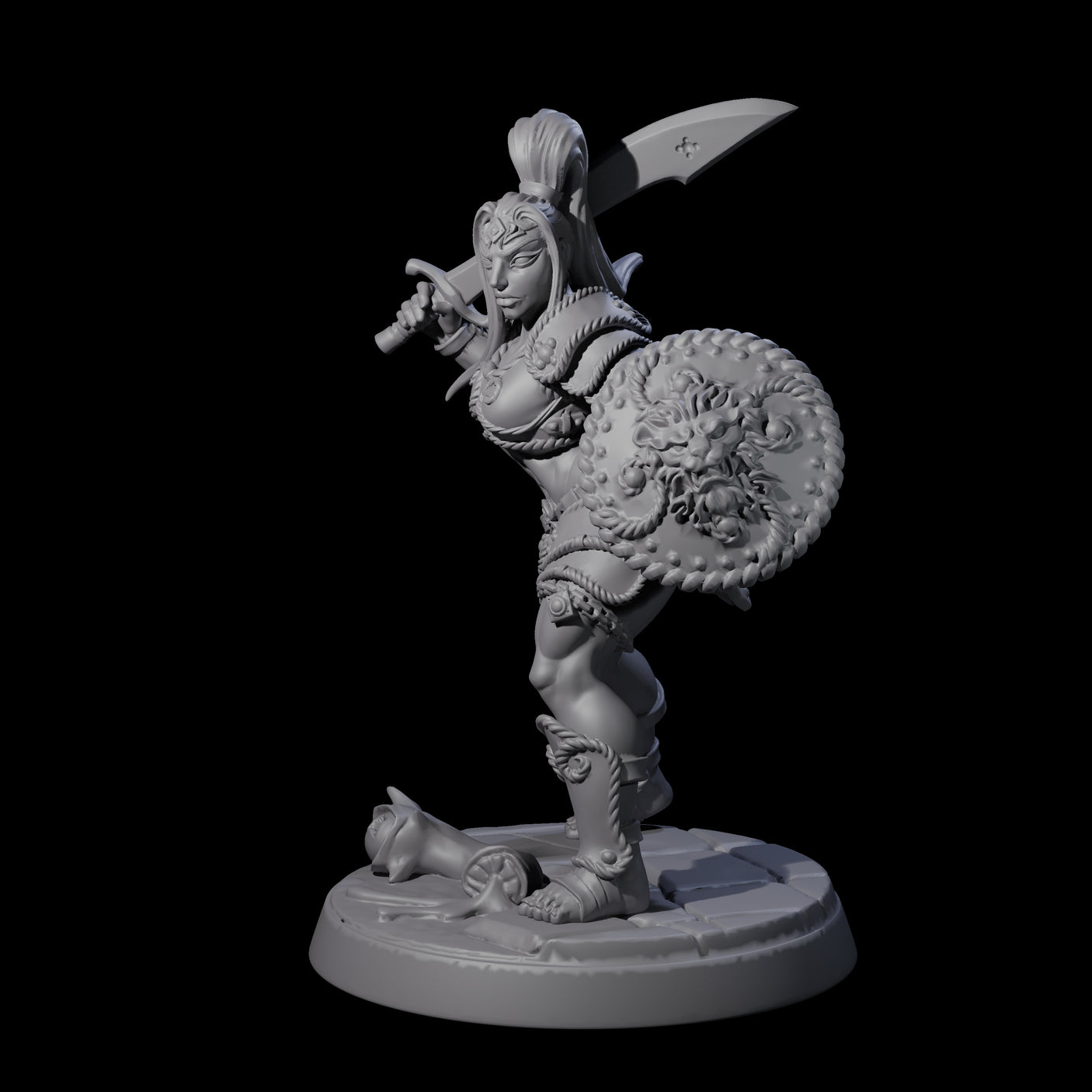 Beholder Slayer Pinup Miniature for Dungeons and Dragons, Pathfinder or other TTRPGs