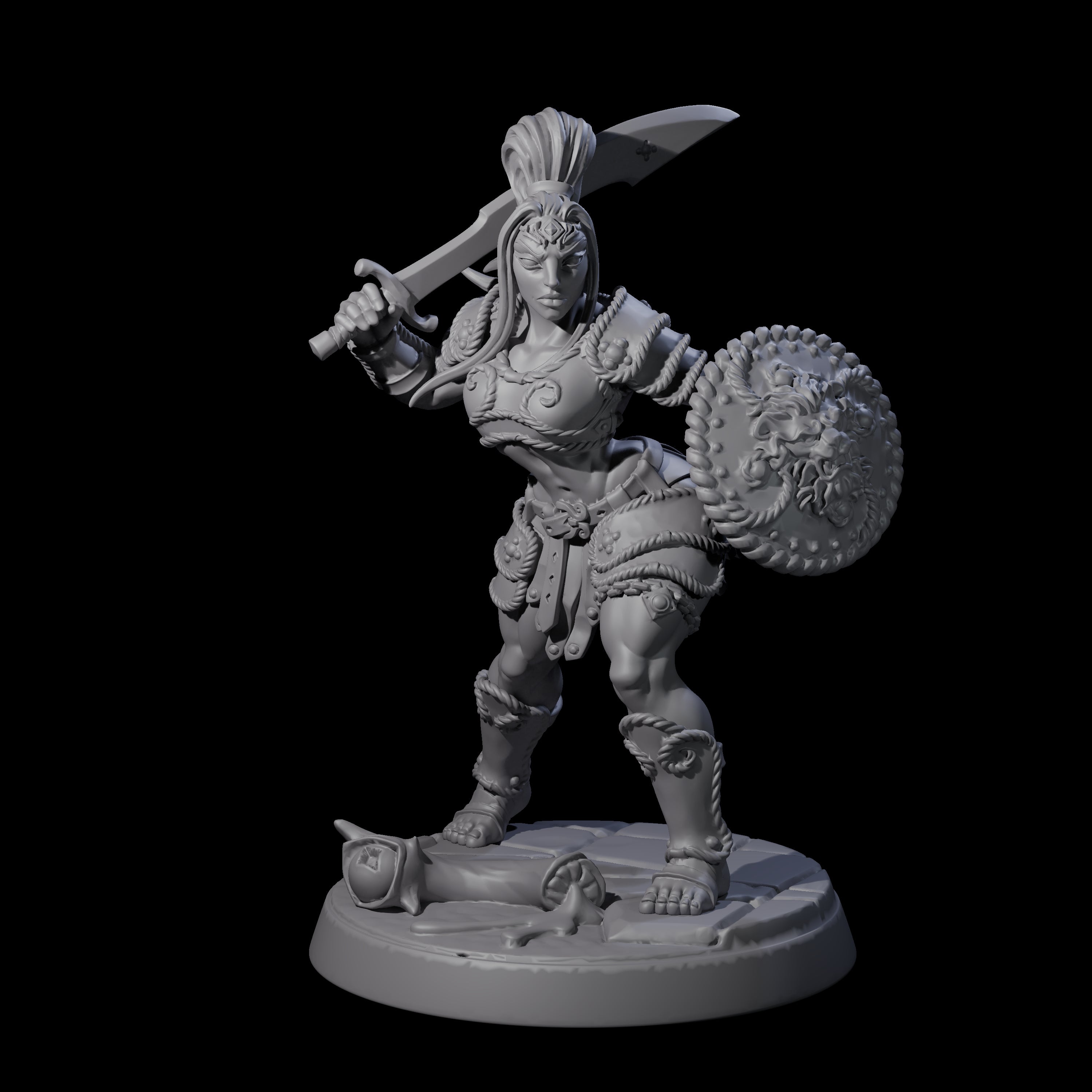 Beholder Slayer Pinup Miniature for Dungeons and Dragons, Pathfinder or other TTRPGs