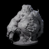 Belly Ripping Demon Lord Miniature for Dungeons and Dragons, Pathfinder or other TTRPGs