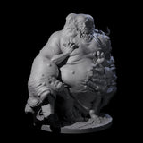 Belly Ripping Demon Lord Miniature for Dungeons and Dragons, Pathfinder or other TTRPGs