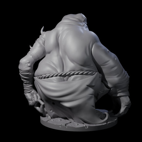 Belly Ripping Demon Lord Miniature for Dungeons and Dragons, Pathfinder or other TTRPGs