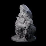 Belly Ripping Demon Lord Miniature for Dungeons and Dragons, Pathfinder or other TTRPGs