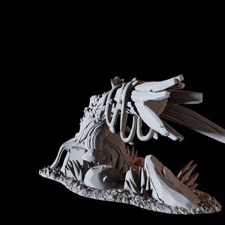 Bent Tree Trunk Miniature for Dungeons and Dragons, Pathfinder or other TTRPGs