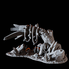 Bent Tree Trunk Miniature for Dungeons and Dragons, Pathfinder or other TTRPGs