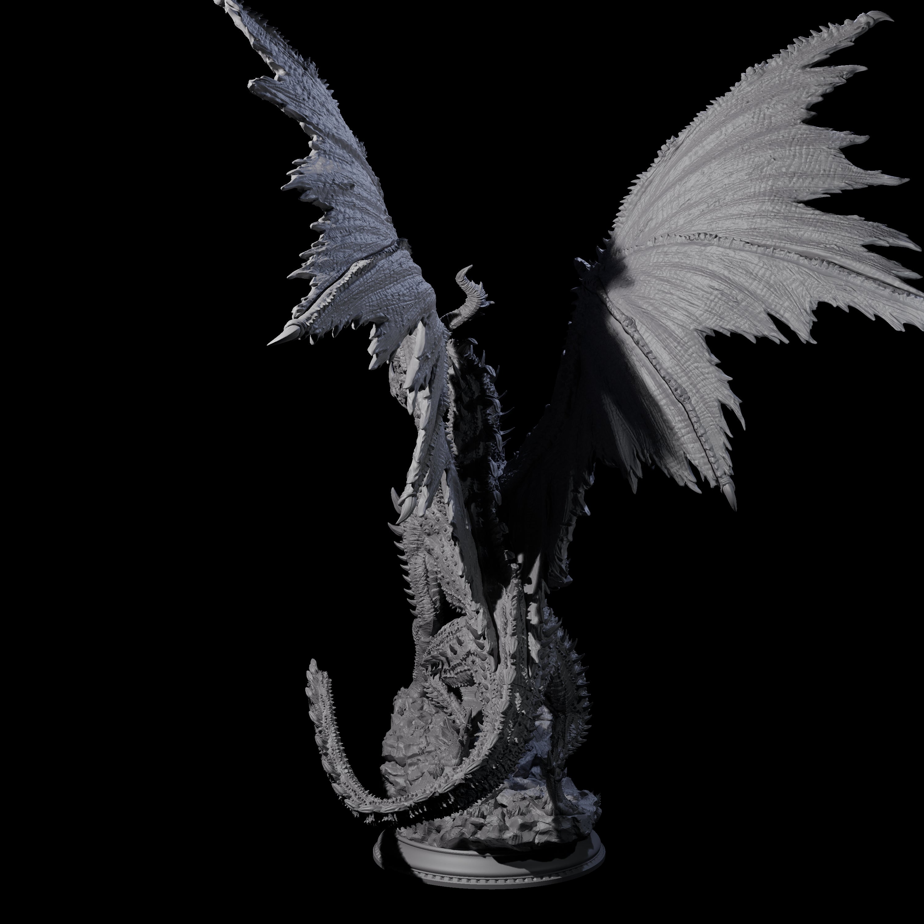 Betrayer Black Dragon Miniature for Dungeons and Dragons, Pathfinder or other TTRPGs