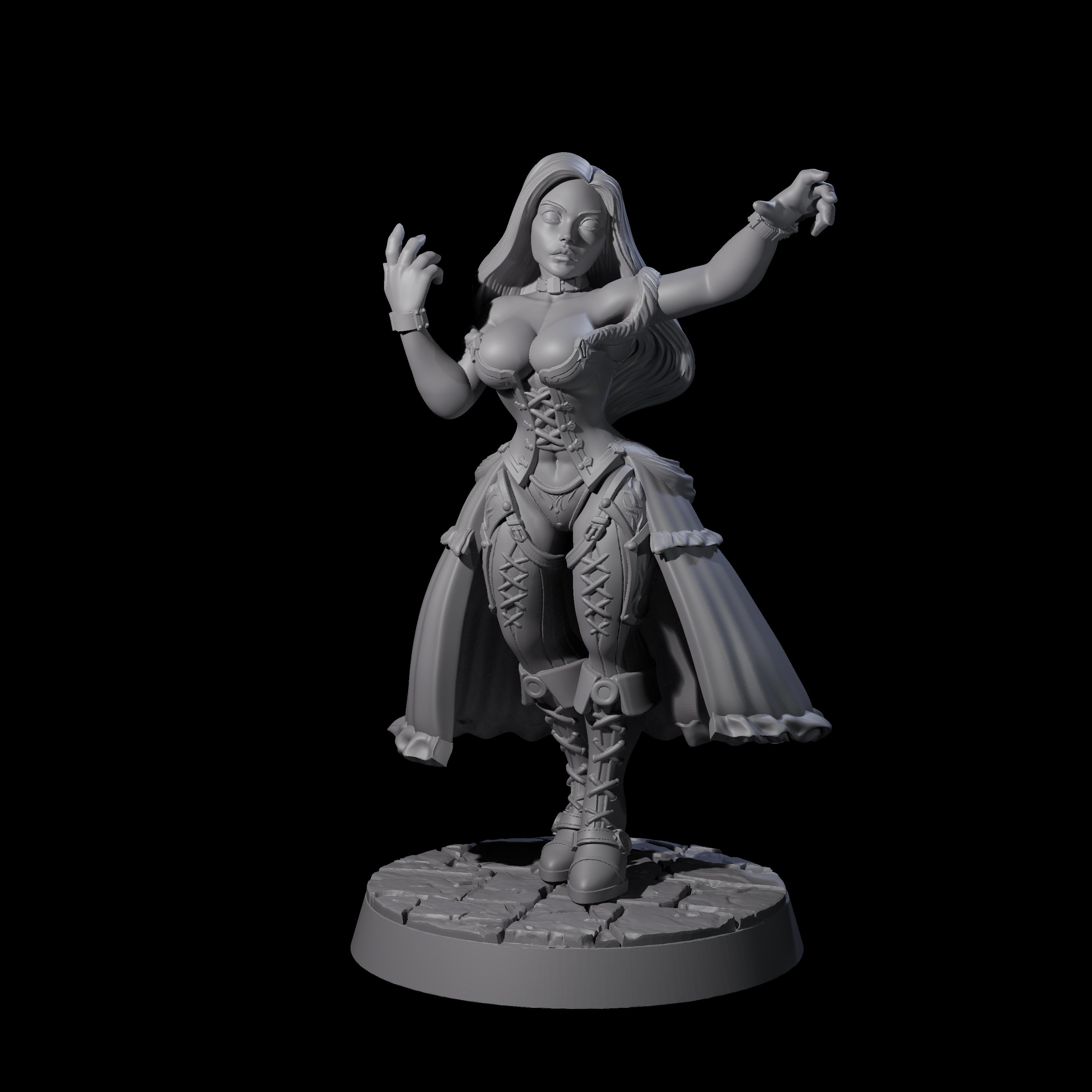 Bewitching Sorcerer Miniature for Dungeons and Dragons, Pathfinder or other TTRPGs