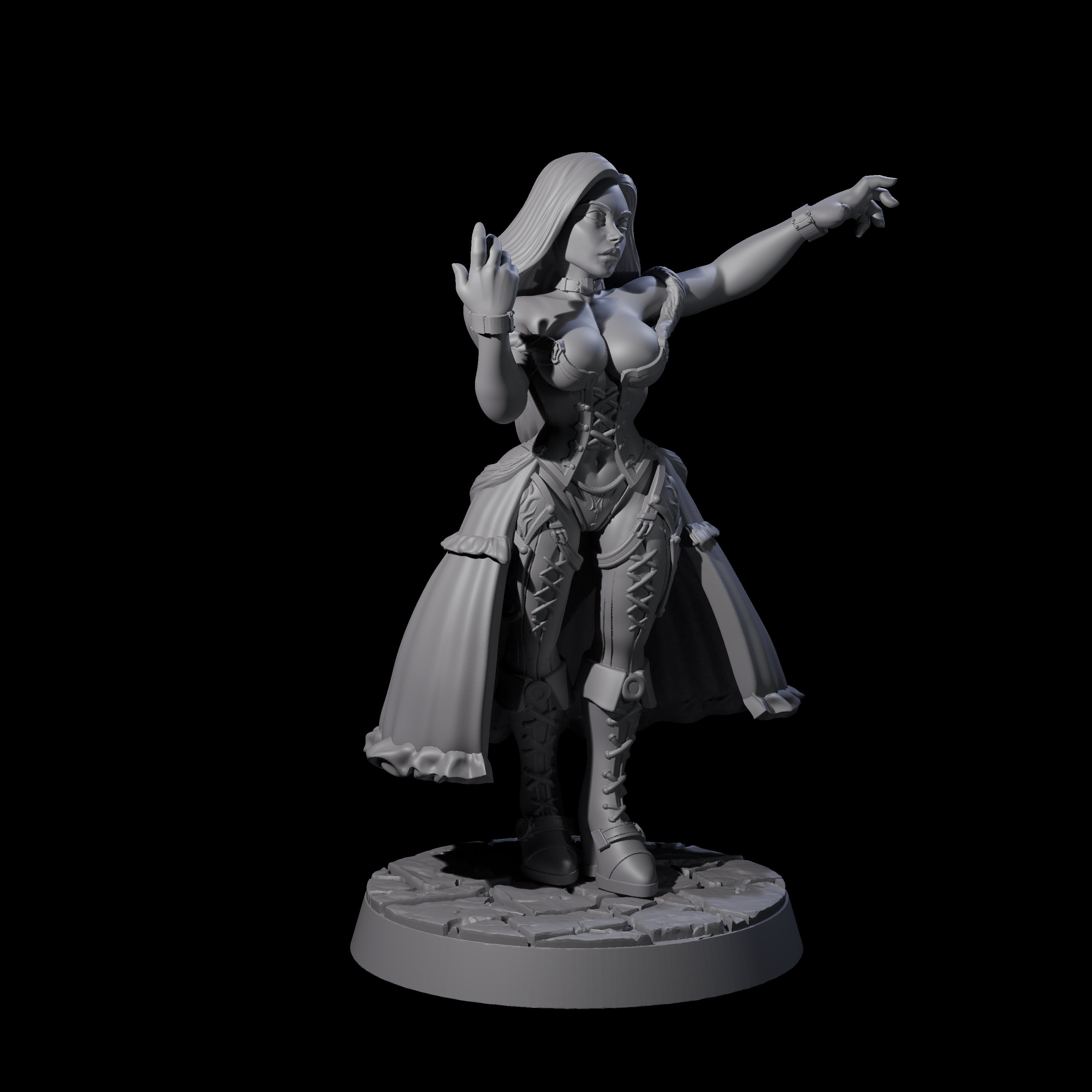 Bewitching Sorcerer Miniature for Dungeons and Dragons, Pathfinder or other TTRPGs