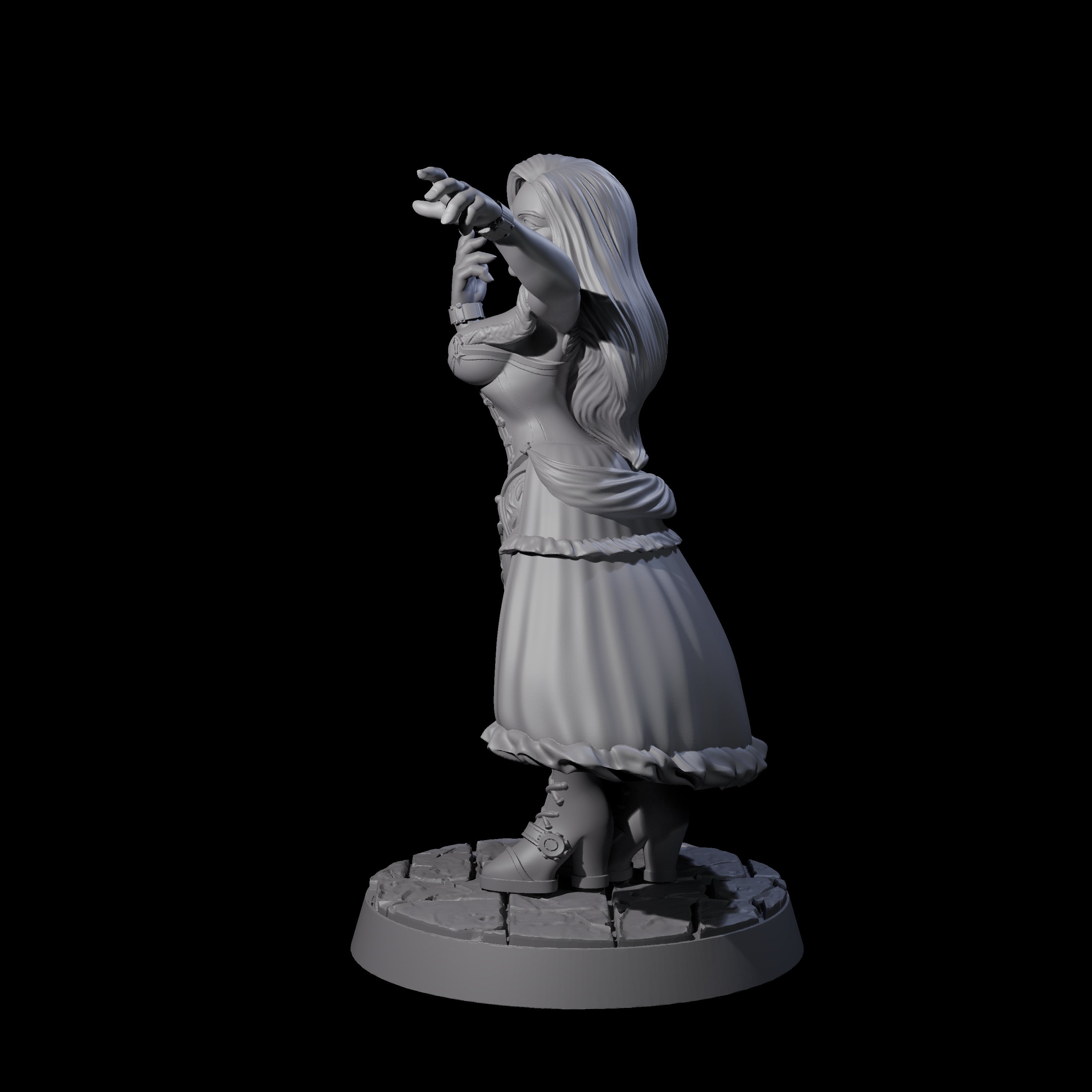Bewitching Sorcerer Miniature for Dungeons and Dragons, Pathfinder or other TTRPGs