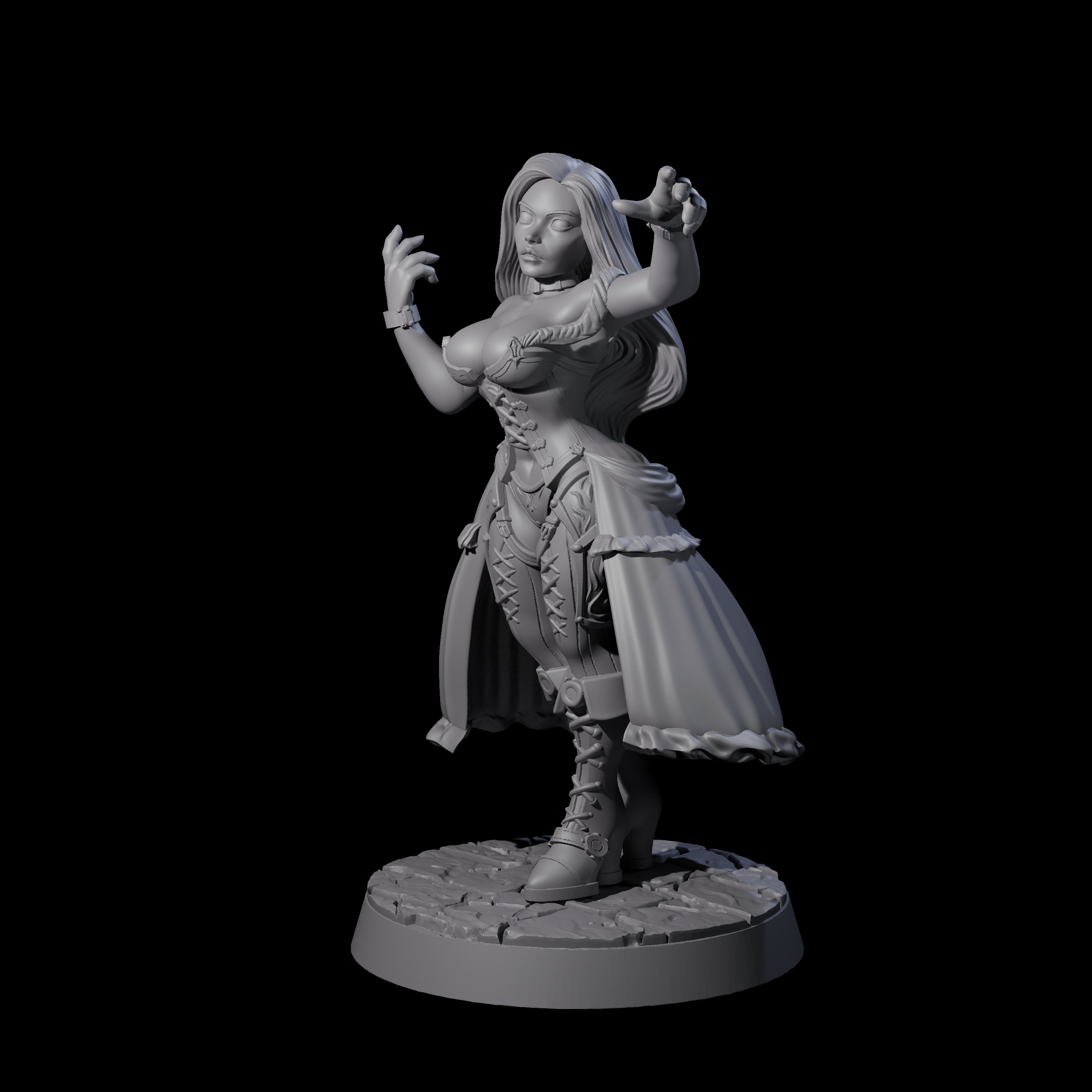 Bewitching Sorcerer Miniature for Dungeons and Dragons, Pathfinder or other TTRPGs