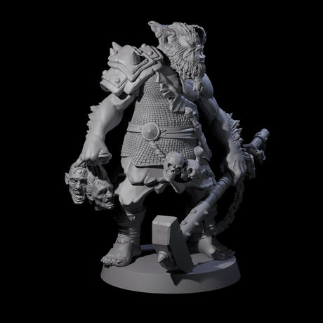 Big Chonky Bugbear A Miniature for Dungeons and Dragons, Pathfinder or other TTRPGs