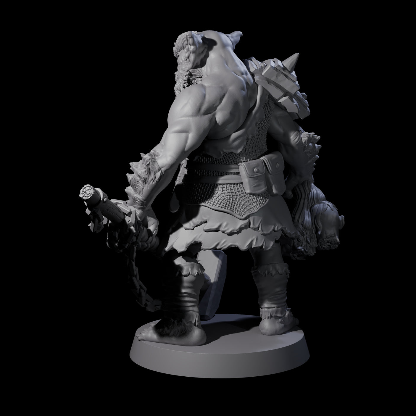 Big Chonky Bugbear A Miniature for Dungeons and Dragons, Pathfinder or other TTRPGs