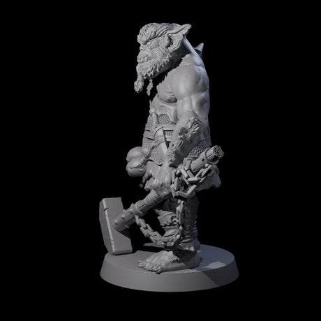 Big Chonky Bugbear A Miniature for Dungeons and Dragons, Pathfinder or other TTRPGs