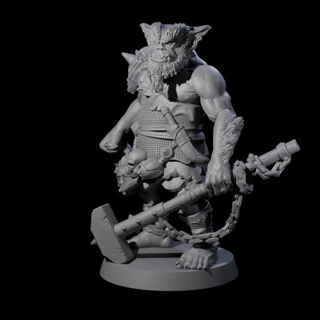 Big Chonky Bugbear A Miniature for Dungeons and Dragons, Pathfinder or other TTRPGs