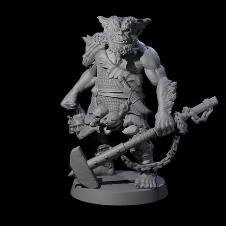 Big Chonky Bugbear A Miniature for Dungeons and Dragons, Pathfinder or other TTRPGs