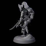 Big Hair Princess Miniature for Dungeons and Dragons, Pathfinder or other TTRPGs