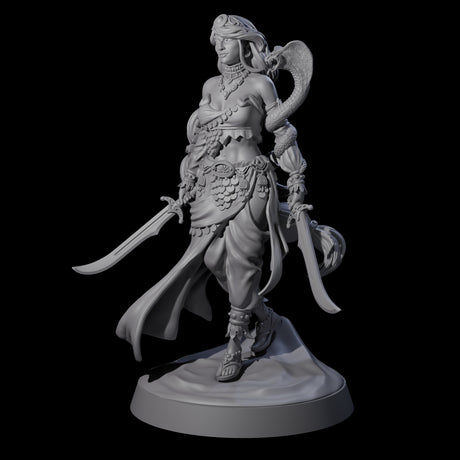 Big Hair Princess Miniature for Dungeons and Dragons, Pathfinder or other TTRPGs