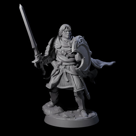 Black Moon Knight Miniature for Dungeons and Dragons, Pathfinder or other TTRPGs