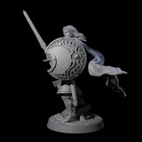 Black Moon Knight Miniature for Dungeons and Dragons, Pathfinder or other TTRPGs