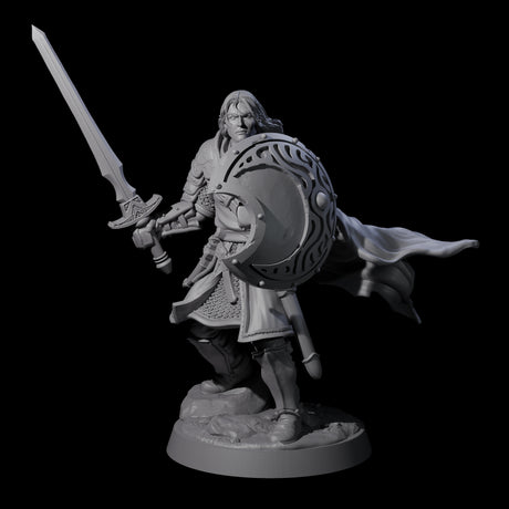 Black Moon Knight Miniature for Dungeons and Dragons, Pathfinder or other TTRPGs