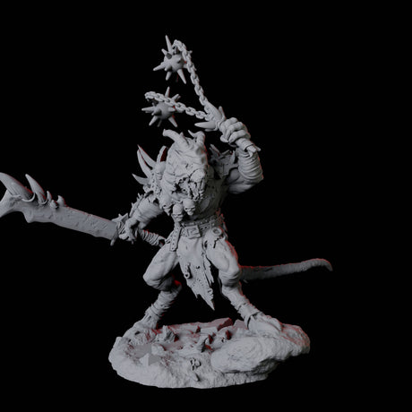 Blackfang Mutant Ratfolk C Miniature for Dungeons and Dragons, Pathfinder or other TTRPGs