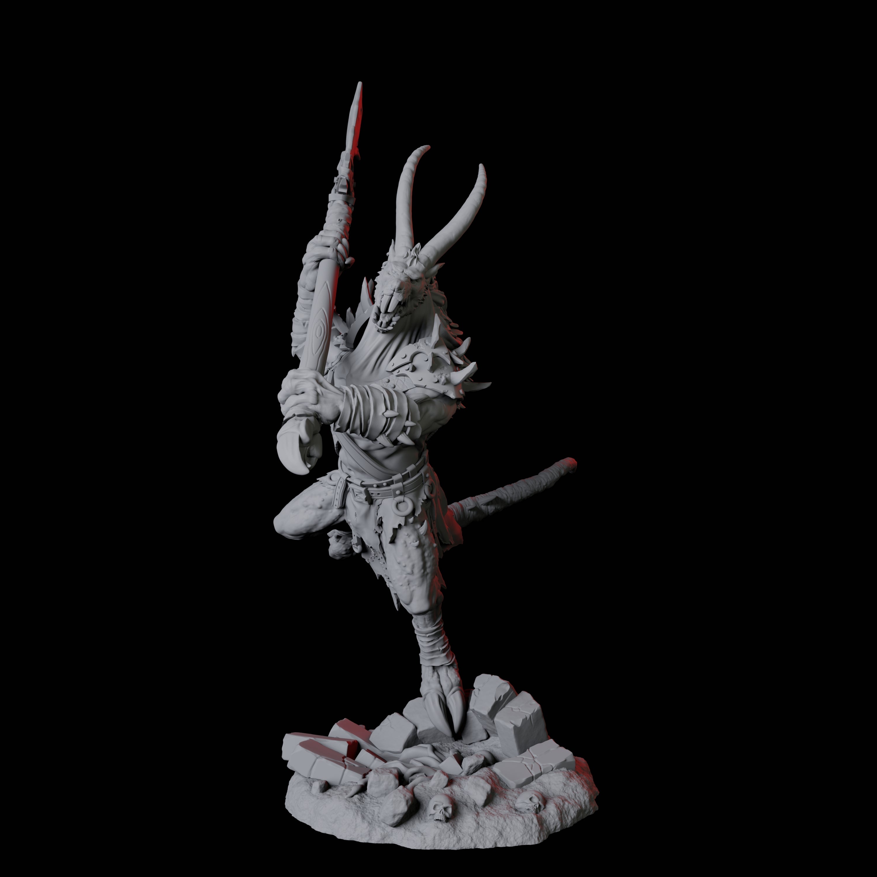 Blackfang Mutant Ratfolk D Miniature for Dungeons and Dragons, Pathfinder or other TTRPGs